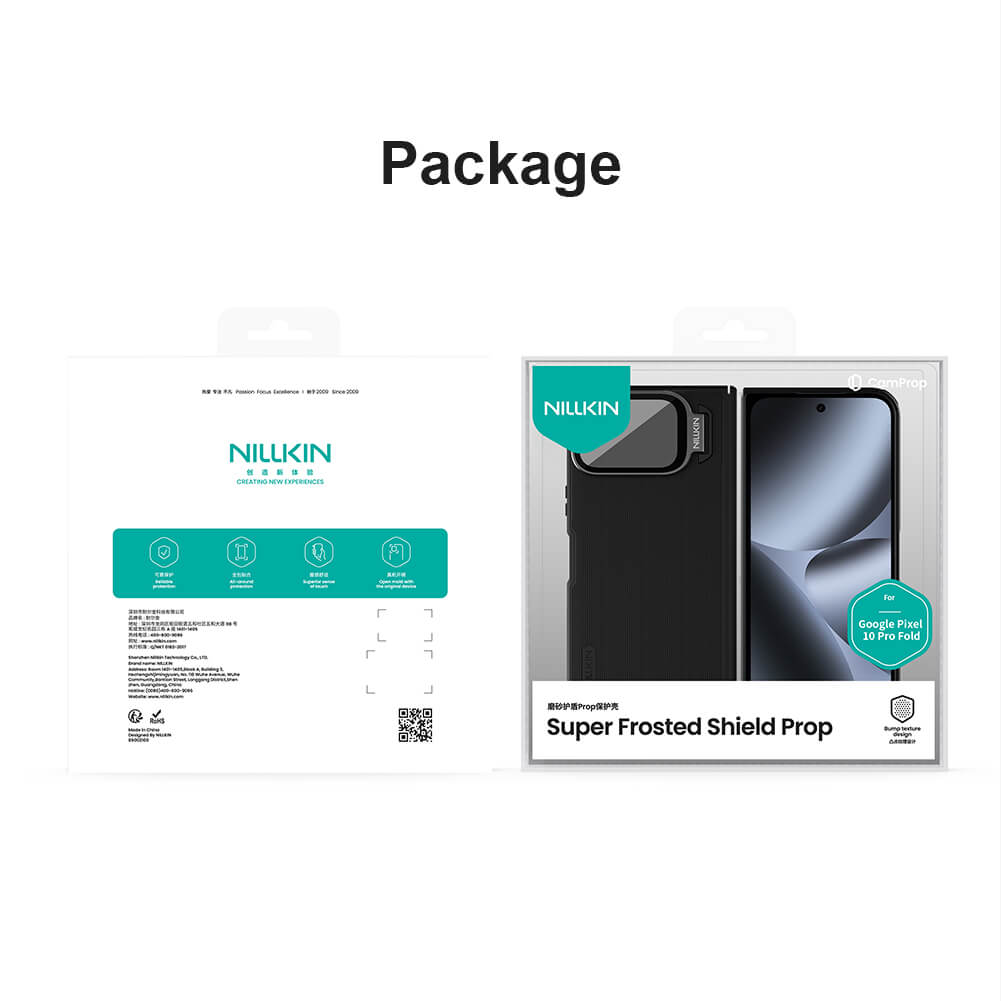 Чехол-крышка NILLKIN для Google Pixel 10 Pro Fold (серия Frosted shield Prop Transparent Lens Guard Edition)